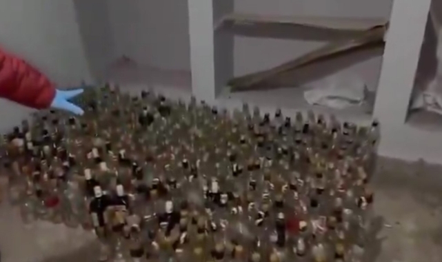Gaziantep'te sahte alkol imalathanesine baskın!