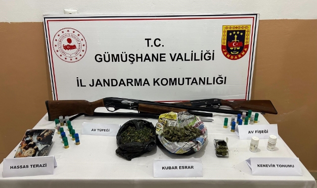 Gümüşhane’de uyuşturucu operasyonunda 1 kişi tutuklandı