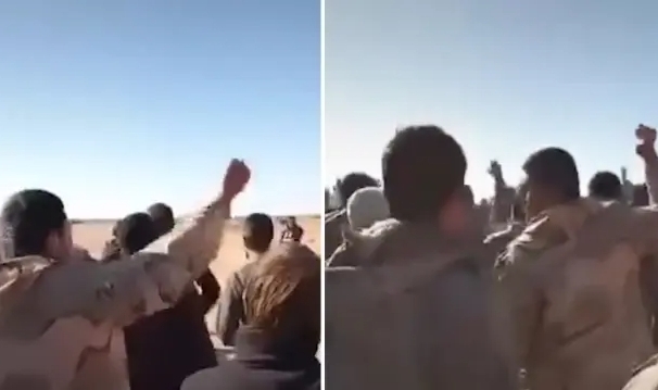 Irak’a kaçan Suriyeli askerler ülkelerine geri dönmek için protesto düzenledi