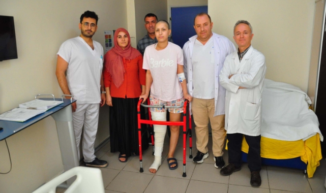 Kanseri yenen Belda, ilk adımını attı