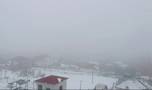 Karlıova'da sis etkili oldu