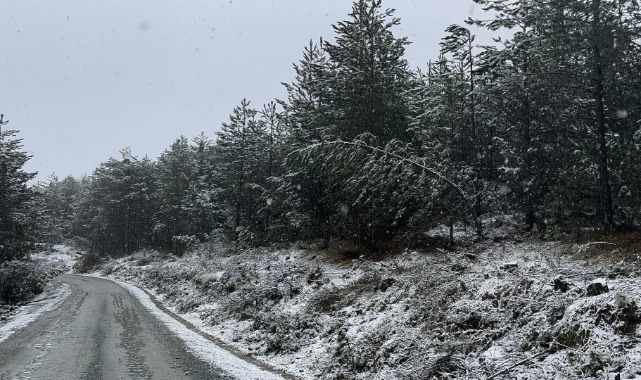 Kastamonu'da kar yağışı