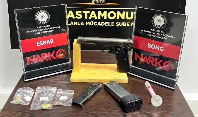 Kastamonu’da uyuşturucu maddeyle yakalanan 4 kişi gözaltına alındı