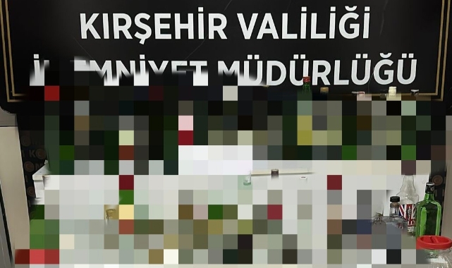 Kırşehir'de yeni yıl öncesi sahte alkol operasyonu!