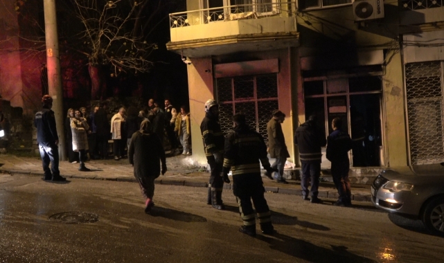 Kocaeli'nde iş yerinde korkutan yangın