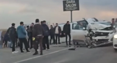 Mardin'de öğrenci servisi kaza yaptı! 9 yaralı