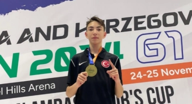 Milli sporcu Gesge altın madalya ile döndü