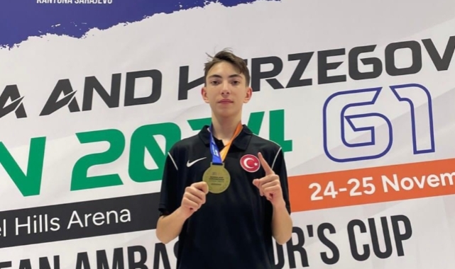 Milli sporcu Gesge altın madalya ile döndü