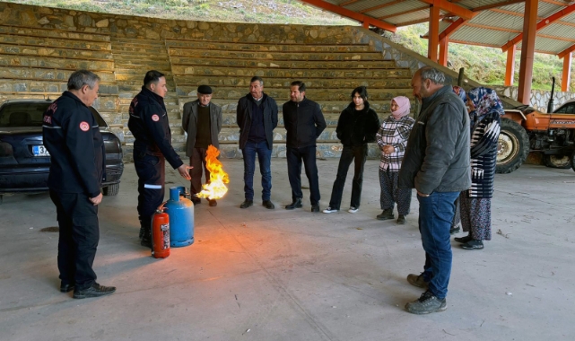 Muğla İtfaiyesinden vatandaşlara eğitim
