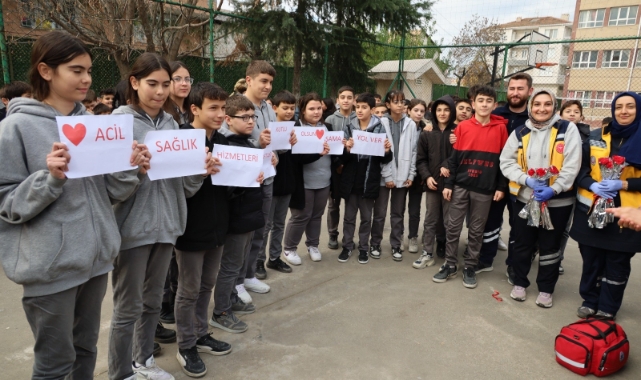Okulda nefes kesen yangın tatbikatı