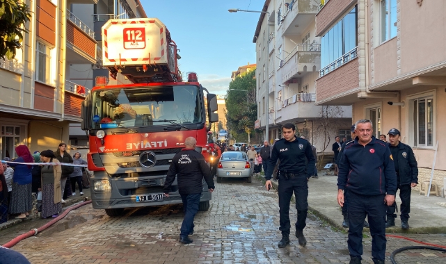 Ordu'da ev yangını