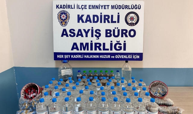 Osmaniye'de kaçak içki operasyonu