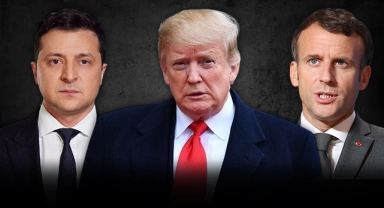 Paris'te Zelenskiy, Trump ve Macron'dan üçlü zirve!