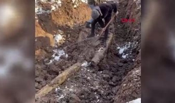 Posof ilçesi heyelan sonrası doğal gazsız kaldı!