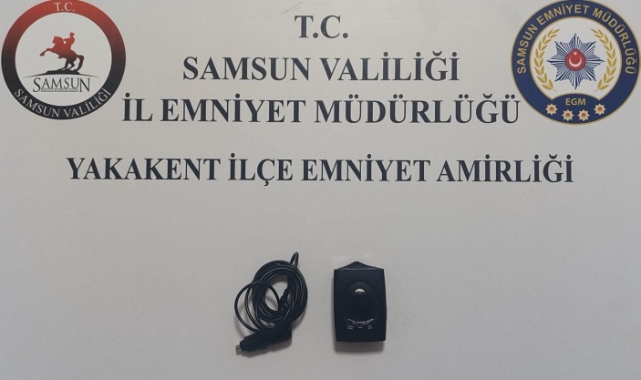 Samsun'da bir araçta radar tespit cihazı ele geçirildi