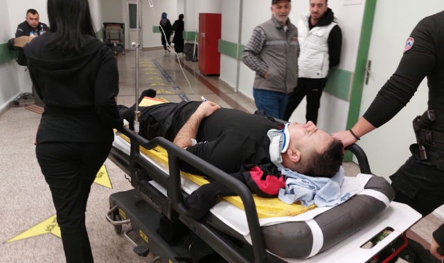Samsun'da şüpheliyi kovalarken çatıdan düşen polis yaralandı