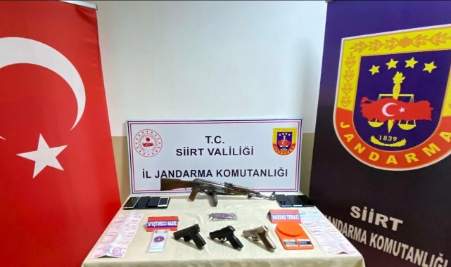 Siirt’te silah ve uyuşturucu madde ele geçirildi