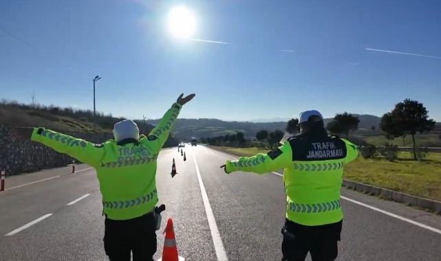 Sinop'ta polis ve jandarma ekiplerinden ortak denetim