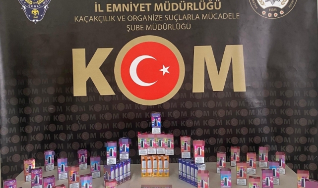 Sivas’ta 55 kaçak elektronik sigara ele geçirildi