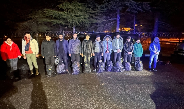 Tekirdağ'da 11 kaçak göçmen ve 1 organizatör yakalandı