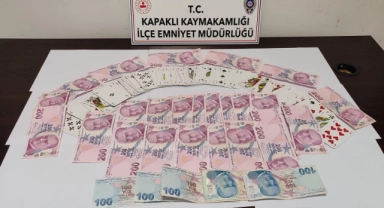 Tekirdağ'da kumar oynayan 5 kişi suçüstü yakalandı