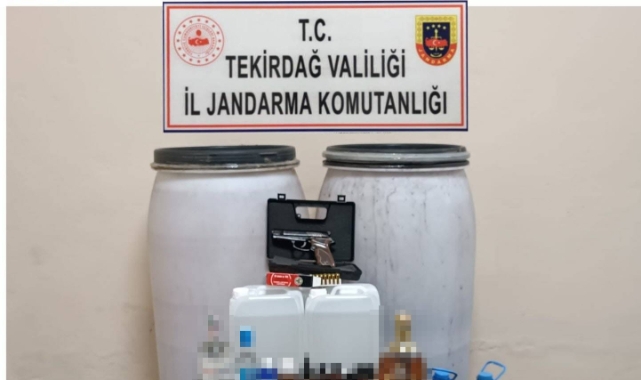 Tekirdağ'da yılbaşı öncesi kaçak içki operasyonu