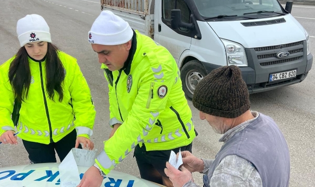 Ticari araçlara kış lastiği denetimi başladı