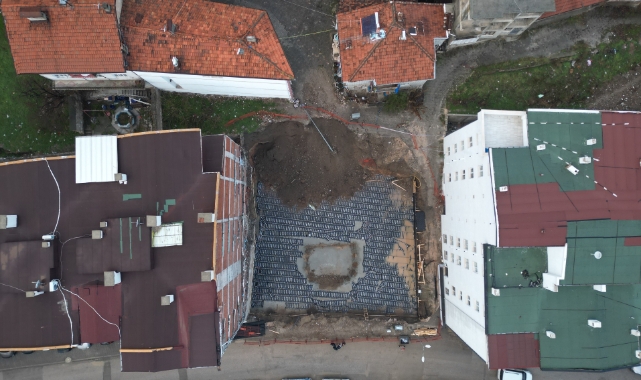 Tokat'ta inşaat kazısında toprak kayması yaşandı, 5 daire boşaltıldı