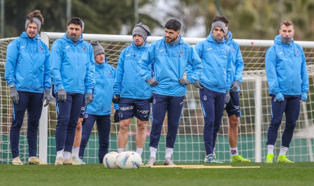 Trabzonspor, Galatasaray maçı hazırlıklarını sürdürdü