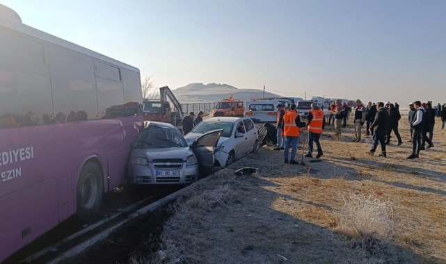 Van'da zincirleme kaza!