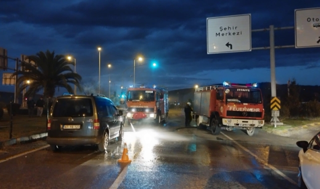 Zonguldak’ta otomobil alevlere teslim oldu