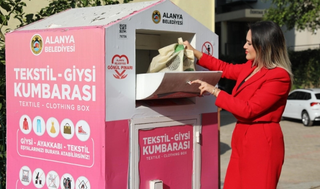Alanya’da tekstil atıkları geri dönüştürülüyor