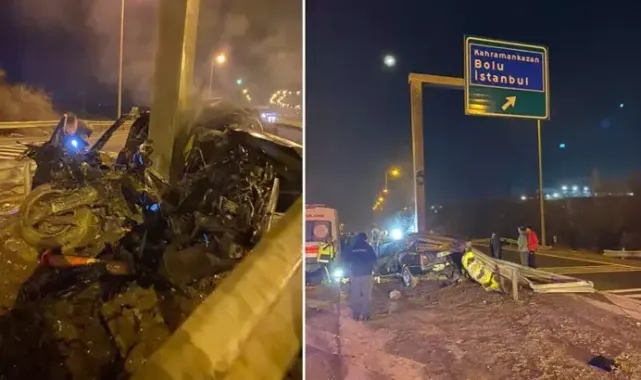 Ankara'da korkunç kaza! Sürücü yaşamını yitirdi...