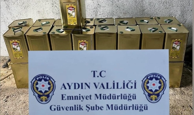 Aydın'da 2 bin 940 litre tağşiş yağ ele geçirildi