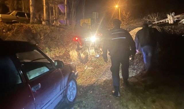 Aydın'da aracıyla yolda mahsur kalan şahıs jandarma ekiplerince kurtarıldı