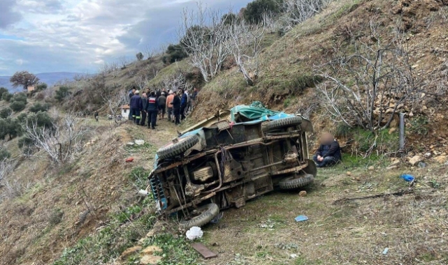 Aydın'da feci kaza! Tarım işçilerini taşıyan cip yuvarlandı