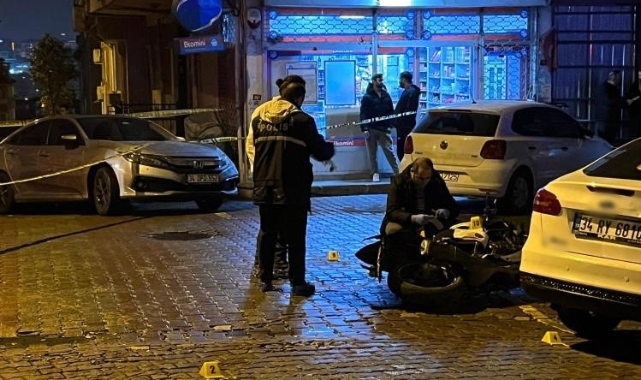 Bahçelievler'de seyir halindeki motosiklete silahlı saldırı