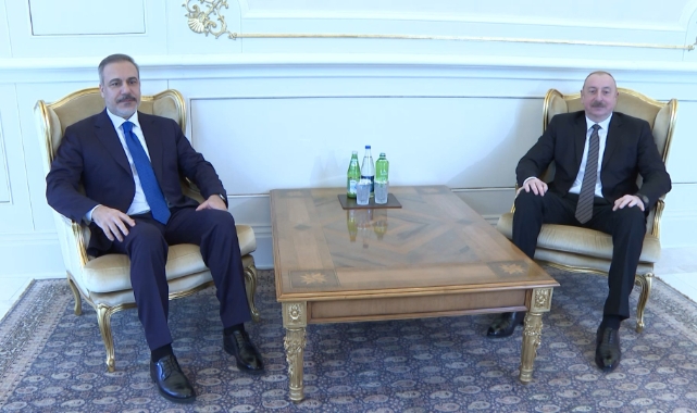 Bakan Fidan, Azerbaycan Cumhurbaşkanı Aliyev tarafından kabul edildi