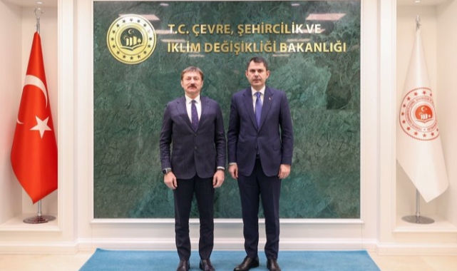 Bakan Kurum Bahçelievler Belediye Başkanı Hakan Bahadır'ı ağırladı