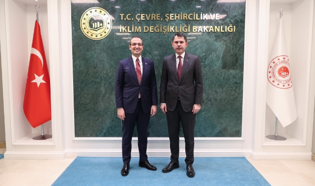 Bakan Kurum Şişli Belediye Başkanı'nı kabul etti