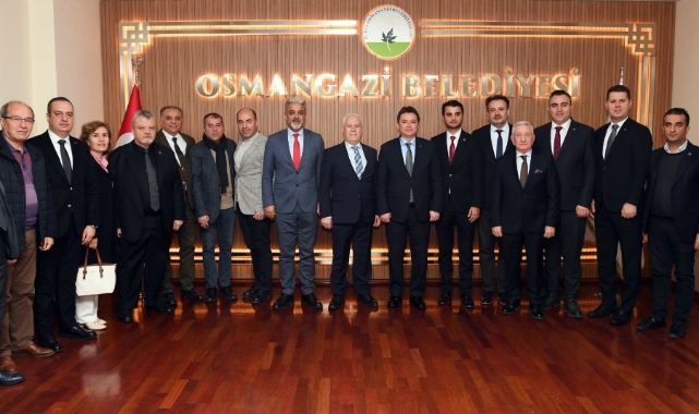 Başkan Erkan Aydın Başkan Bozbey’i makamında ağırladı