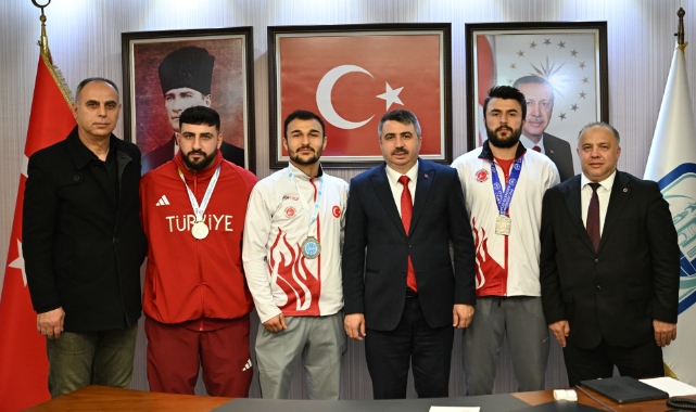 Başkan Oktay Yılmaz sporcuları ağırladı