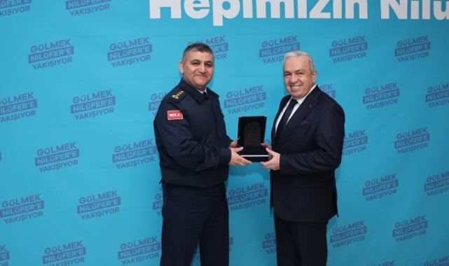 Başkan Yılmaz Bursa Merkez Komutanı Hava Piyade Albay Yenigün'ü ağırladı