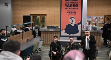 Başkan Yılmaz’dan Uyumayan Kütüphane'deki öğrencilere ziyaret