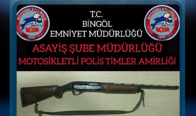 Bingöl’de ruhsatsız tüfek ele geçirildi