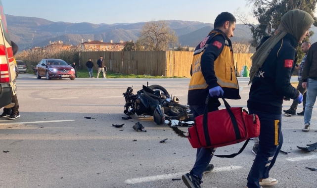 Bursa'da genç motosikletli kazada hayatını kaybetti!