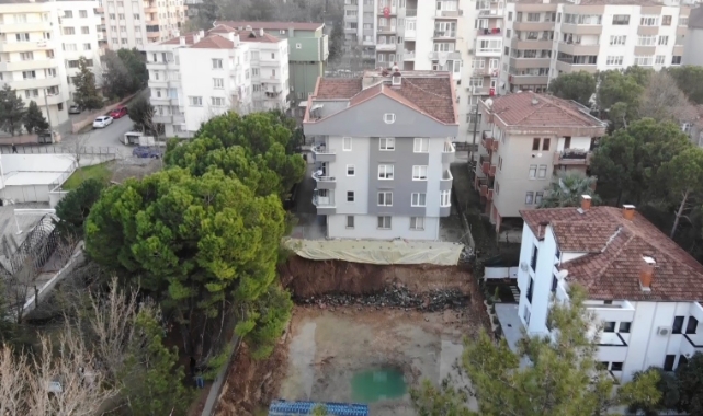 Bursa'da İnşaat alanında heyelan!