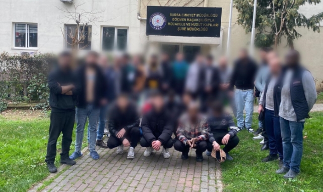 Bursa'da 'kaçak göçmen' baskını!