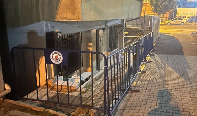 Çağlayan'daki hasarlı bina kontrol altına alındı!