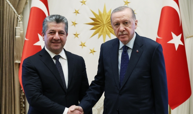 Cumhurbaşkanı Erdoğan ile IKBY Başbakanı Mesrur Barzani görüştü